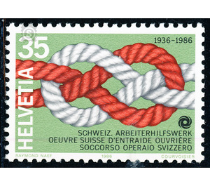 50 years  - Switzerland 1986 - 35 Rappen