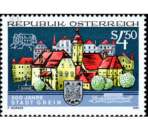 500 years  - Austria / II. Republic of Austria 1991 - 4.50 Shilling