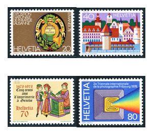 500 years of Geneva book printing  - Switzerland 1978 Set