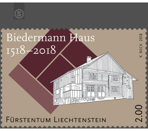 500 Years of the Biedermann House  - Liechtenstein 2018 - 200 Rappen