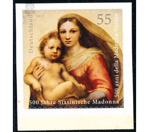 500 years of the Sistine Madonna - Self-adhesive  - Germany / Federal Republic of Germany 2012 - (10×0,55)