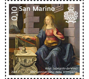500th Anniverary of Leonard Da Vinci Death - San Marino 2019 - 0.10