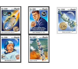 50th Anniversary of Apollo 11 Moon Landing (2019) - Central Africa / Angola 2019 Set