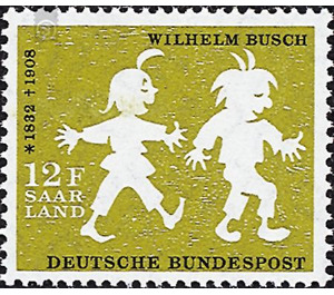 50th anniversary of death  - Germany / Saarland 1958 - 1,200 Pfennig