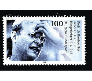 50th anniversary of death of Dietrich Bonhoeffer  - Germany / Federal Republic of Germany 1995 - 100 Pfennig