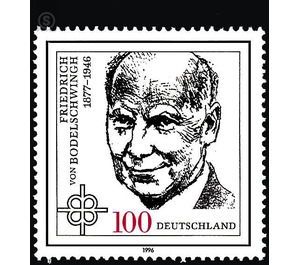 50th anniversary of death of Friedrich of Bodelschwingh  - Germany / Federal Republic of Germany 1996 - 100 Pfennig