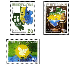 50th Anniversary of Gabon Art Contest - Central Africa / Gabon 2010 Set