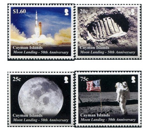 50th Anniversary of Moon Landing (2019) - Caribbean / Cayman Islands 2019 Set