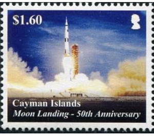 50th Anniversary of Moon Landing - Caribbean / Cayman Islands 2019 - 1.60