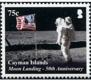 50th Anniversary of Moon Landing - Caribbean / Cayman Islands 2019 - 75