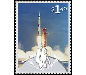 50th Anniversary of Moon Landing - Polynesia / Niue 2019 - 1.40