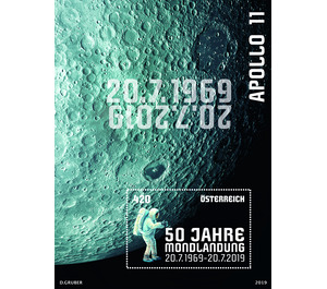 50th anniversary of the first moon landing  - Austria / II. Republic of Austria 2019