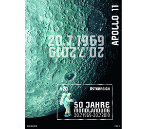 50th anniversary of the first moon landing  - Austria / II. Republic of Austria 2019