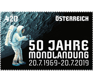 50th anniversary of the first moon landing  - Austria / II. Republic of Austria 2019 - 420 Euro Cent