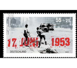 50th anniversary of the popular uprising in the GDR on June 17, 1953  - Germany / Federal Republic of Germany 2003 - 55 Euro Cent