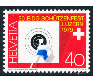 50th shooting festival  - Switzerland 1979 - 40 Rappen