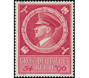 55th birthday of Adolf Hitler  - Germany / Deutsches Reich 1944 - 54 Reichspfennig