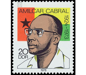 5th anniversary of death of Amilcar Cabral  - Germany / German Democratic Republic 1978 - 20 Pfennig