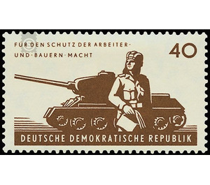 6 years National People's Army (NVA)  - Germany / German Democratic Republic 1962 - 40 Pfennig