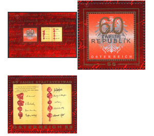 60 years Second Republic  - Austria / II. Republic of Austria 2005 Set