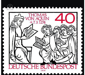 700th anniversary of death of Thomas von Aquin  - Germany / Federal Republic of Germany 1974 - 40 Pfennig