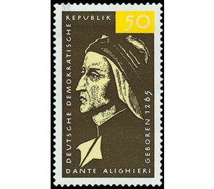 700th birthday of Dante Alighieri  - Germany / German Democratic Republic 1965 - 50 Pfennig