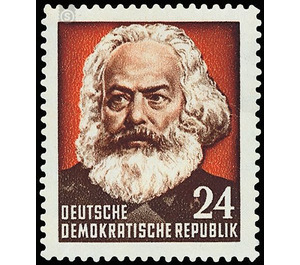70th anniversary of death of Karl Marx  - Germany / German Democratic Republic 1953 - 24 Pfennig