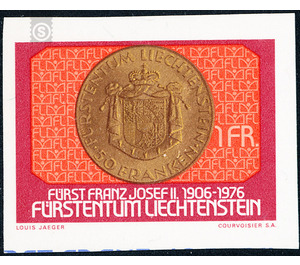 70th Birthday  - Liechtenstein 1976 - 100 Rappen