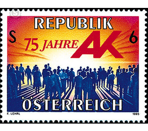 75 years  - Austria / II. Republic of Austria 1995 - 6 Shilling