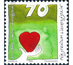 75 years  - Liechtenstein 1999 - 70 Rappen