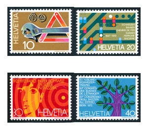 75 years  - Switzerland 1972 Set