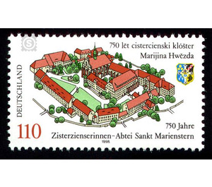 750 years Cistercian Abbey of Sankt Marienstern  - Germany / Federal Republic of Germany 1998 - 110 Pfennig