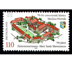 750 years Cistercian Abbey of Sankt Marienstern  - Germany / Federal Republic of Germany 1998 - 110 Pfennig