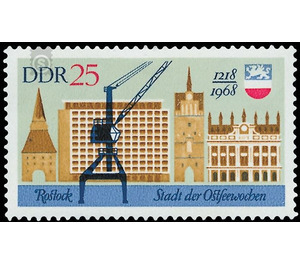 750 years Rostock  - Germany / German Democratic Republic 1968 - 25 Pfennig