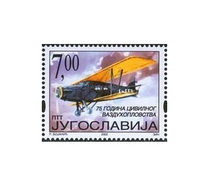 75th anniversary of Civil Aviation in Yugoslavia - Yugoslavia 2002 - 7