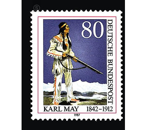 75th anniversary of death of Karl May  - Germany / Federal Republic of Germany 1987 - 80 Pfennig