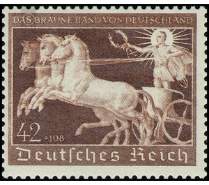 7th race for The Brown Band in Munich-Riem  - Germany / Deutsches Reich 1940 - 42 Reichspfennig