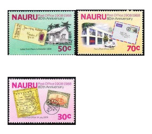 80 Years Post Office on Nauru - Micronesia / Nauru Set