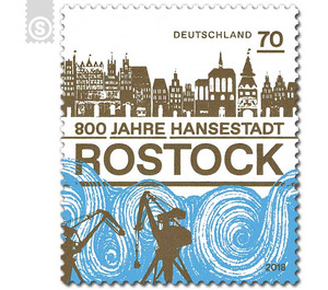 800 years hanseatic city of rostock  - Germany / Federal Republic of Germany 2018 - 70 Euro Cent