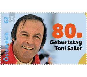 80th birthday  - Austria / II. Republic of Austria 2015 - 62 Euro Cent