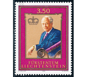 80th birthday  - Liechtenstein 1986 - 350 Rappen