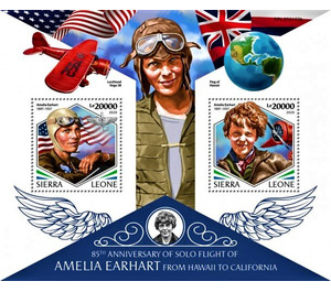 85th Anniversary of Solo Flight of Amelia Earhart - West Africa / Sierra Leone 2020