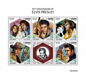 85th Anniversary of the Birth of Elvis Presley - West Africa / Sierra Leone 2020