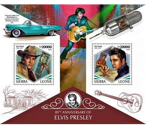 85th Anniversary of the Birth of Elvis Presley - West Africa / Sierra Leone 2020