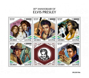 85th Anniversary of the Birth of Elvis Presley - West Africa / Sierra Leone 2020