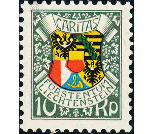 87th birthday  - Liechtenstein 1927 - 10 Rappen