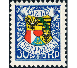 87th birthday  - Liechtenstein 1927 - 30 Rappen