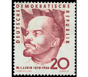 90th birthday of Wladimir Iljitsch Lenin  - Germany / German Democratic Republic 1960 - 20 Pfennig