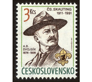 A. B. Svojsik (1876-1938), Czech Scouting Founder - Czechoslovakia 1991 - 3