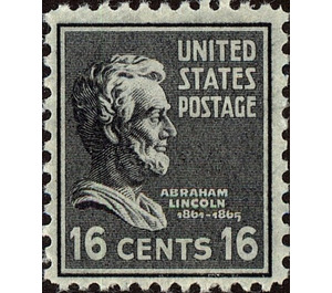 Abraham Lincoln (1809-1865), 16th President of the U.S.A. - United States of America 1938